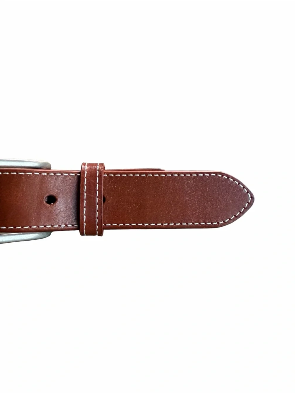 Peter Millar Men's Blue Cotton & Leather Belt Size 38